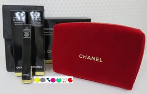 〔COLOURS〕 未使用品■レ パンソー ドゥ シャネル 2019■メイクアップ用品（ポーチ・ブラシ3種セット）■ＣＨＡＮＥＬ