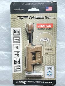 ★新品未使用！PRINCETON TEC プリンストンテック Charge MPLS ヘルメットライト Blue/White LED タクティカルライト TAN