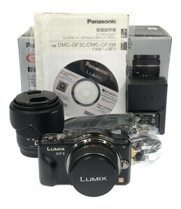 訳あり パナソニック ミラーレス一眼カメラ LUMIX GF3 ダブルレンズキット DMC-GF3W Panasonic