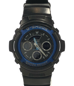 【1円スタート】 カシオ 腕時計 AV-591 G-SHOCK クオーツ ブラック メンズ CASIO