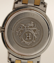 訳あり エルメス 腕時計　 CL3.240 クリッパー クオーツ ホワイト レディース HERMES_画像4