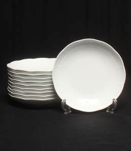  Richard Ginori dish round plate 10 point set 19cmbekio white Richard Ginori