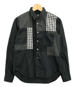 ブラックコムデギャルソン パッチワーク長袖シャツ メンズ XS XS以下 BLACK COMME des GARCONS