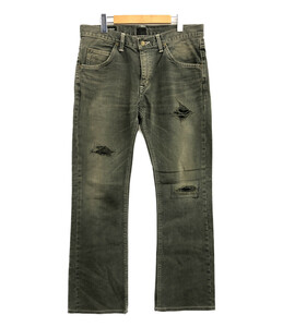 リー デニムパンツ ダメージ加工 THE LEGEND OF DENIM AMERICAN RIDERS メンズ 33 L LEE