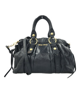 [1 jpy start ] with translation MiuMiu 2way shoulder bag handbag diagonal .. lady's 