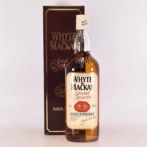 1円～★ホワイト & マッカイ スペシャル リザーブ ＊箱付 ※ 750ml 43% スコッチウイスキー WHYTE & MACKAY D070038