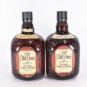 1円～★2本セット★オールドパー デラックス 12年 1000ml/1L 43% スコッチウイスキー OLD PARR D07S020の画像1