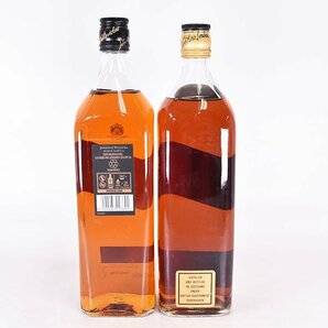 1円～★2本セット★ジョニーウォーカー ブラックラベル 12年 黒/黒金キャップ ＊箱付 1000ml/1L 40% スコッチ JOHNNIE WALKER D07S022の画像6