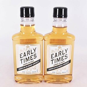 2本セット★アーリー タイムズ ホワイトラベル 200ml 40% アメリカン ウイスキー EARLY TIMES D07S009