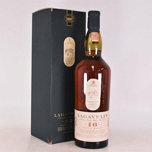 1円～★ラガヴーリン 16年 ★旧ラベル ＊箱付 ※ 1000ml/1L 43% アイラ LAGAVULIN D140144