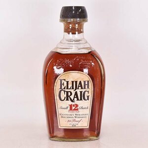 1円～★エライジャ クレイグ 12年 旧ボトル ※ 750ml 47% ケンタッキー ストレート バーボン ウイスキー ELIJAH CRAIG D140192