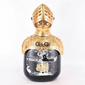 大阪府内発送限定★ニッカ ウイスキー G&G 黒瓶 ★特級 ＊甲冑付 ※ 760ml 43% ゴールド＆ゴールド NIKKA C310081