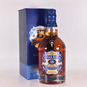 1円～★シーバス リーガル 18年 ゴールド シグネチャー ＊箱付 700ml 40% スコッチウイスキー CHIVAS REGAL D140242