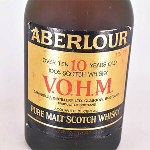 1円～★アベラワー 10年 VOHM ピュアモルト ※ 700ml 43% スペイサイド ABERLOUR D140062の画像2