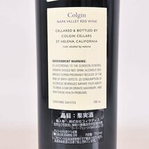 1円～★コルギン カリアド 2000年 赤 750ml 15.3% カリフォルニア ナパヴァレー COLGIN CARIAD D210109_画像6