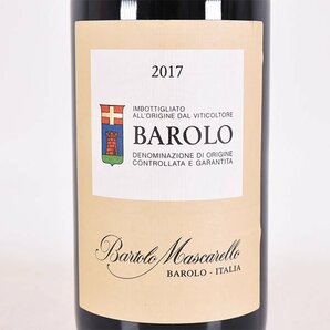 ★バルトロ マスカレッロ バローロ 2017年 赤 750ml 14.5% イタリア Bartolo Mascarello D290064の画像1