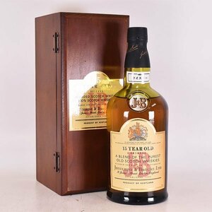 1円～★J&B ジャスティン＆ブルックス 15年 リザーブ ＊箱付 ※ 750ml 43% スコッチウイスキー D290378