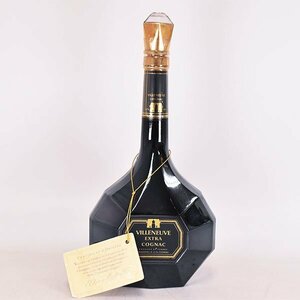 1 jpy ~* vi run-vu extra ceramics bottle 700ml/1,474g 40% cognac VILLENEUVE D290526