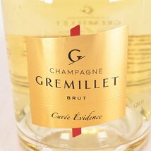 ★グルミエ キュヴェ エヴィデンス ブリュット ＊箱付 750ml 12.5% シャンパーニュ エヴィダンス Gremillet D290505_画像3