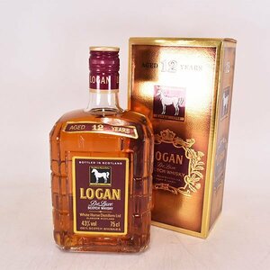 1円～★ローガン デラックス 12年 ＊箱付 ※ 750ml 43% スコッチウイスキー ホワイトホース LOGAN E060090