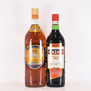 2本セット★チンザノ オランチョ/ロッソ 1000/750ml 15% イタリア ベルモット 甘味果実酒 CINZANO E06S006