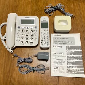 パイオニア　コードレス留守番電話機　TF-SA16S（W）動作確認済
