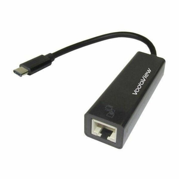 ◆新品未使用◆Vodaview TypeC to LAN(RJ45)アダプタ 黒USB C LAN アダプター 変換アダプタ