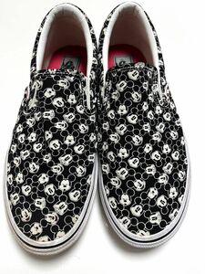 vans バンズ　スリッポン　disneyコラボ ミッキー総柄