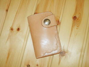 * all hand made saddle leather medium wallet *