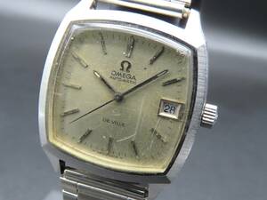 1円～! 稼動品★正規品 OMEGA オメガ デビル 166.0075 自動巻き Cal.1002 デイト シルバーダイヤル ヴィンテージ メンズ腕時計 TTKLG5459