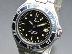 1円～! 稼動品★正規品 OMEGA オメガ 396.1052 シーマスター クォーツ Cal.1438 デイト 純正ブレス 1455/453 メンズ腕時計 TTKLG5489