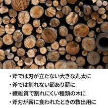 くさび 薪割り 2個セット クサビ ねじり 楔 ねじれクサビ ねじれくさび ねじりくさび 2本セット 薪割り道具 YT319_画像3