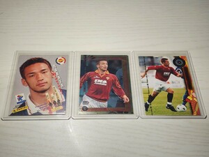 中田英寿 サッカーカード 3点セット / CALCIO 2001 / 2000 / FRANCE 98 / Hidetoshi Nakata / soccer card / カルチョ / 廃盤