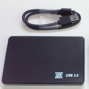 HDD外付けケース 2.5インチ用 黒 USB3.0 SATA プラグアンドプレイの画像1