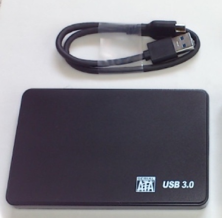 HDD外付けケース　2.5インチ用　黒　USB3.0　SATA　プラグアンドプレイ