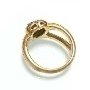 ダイヤリング ｋ18 ｐｔ900 Ｄ0.26 ハート 指輪の画像3
