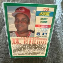 MLB 1990 Score Barry Larkin Cinchinati Reds No.155 スコア バリーラーキン シンシナティレッズ メジャーリーグ 殿堂入り遊撃手 HOF_画像2