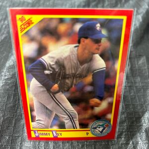 MLB 1990 Score Jimmy Key Toronto Blue Jays ジミーキー トロントブルージェイズ　No.407