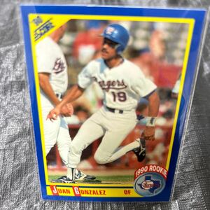 MLB 1990 Score Rookie Juan Gonzalez ホアン ゴンザレス ルーキー Texas Rangers テキサスレンジャース　メジャーリーグ　No.637