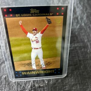 Topps 2007 Gold 1st Edition Adam Wainwright ST Cardinals トップス アダム ウェインライト セントルイスカージナルス No.UH79