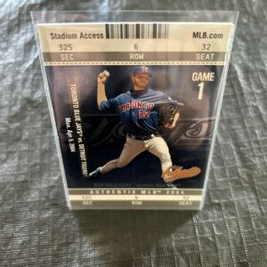 2004 Fleer Stadium Access Roy Halladay Toronto Blue Jays No.72