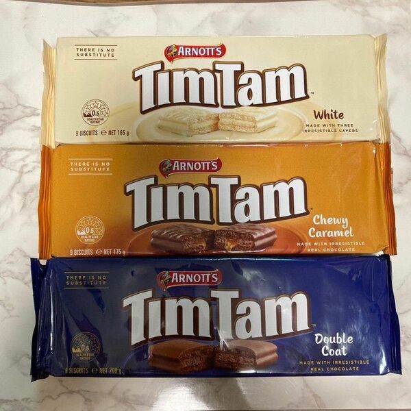 TimTam ティムタム　3種類　ホワイト　チューイカラメル　ダブルコート