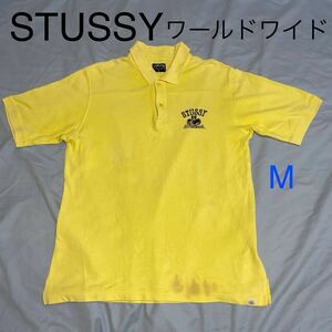 STUSSY ステューシー ワールドワイド80 ポロシャツ Mサイズ