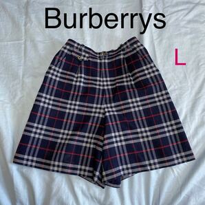 Burberrys バーバリー L キュロット スカート ショートパンツ ハーフパンツ ボトムス ノバチェック ヴィンテージの画像1