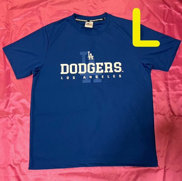 MLB ロサンゼルス ドジャース ブルー 半袖Tシャツ メンズ L 