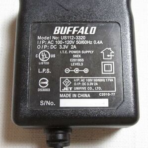 BUFFALO エアーステーション WBR2-G54他用ACアダプター US112-3320 3.3V 2A 中古 送料無料の画像2