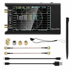 ベクトルネットワークアナライザ V4.3 10KHz -1.5GHz HF VHF UHF 4インチタッチスクリーン Sパラメータ VSWR 位相 遅延 チャート測定