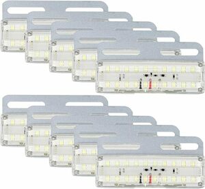 トラック用 サイド マーカー ダウンライト 車側灯 車幅灯 高照度 角型 26連 LED 12V 防水 10個 ホワイト