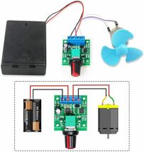 PWM 2A DCモーター速度制御モジュール 4個入り 速度コントローラー DC 1.8V 3V 5V 6V 12V 調整可能なドライバースイッチ_画像4