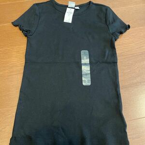 ★新品★GAP kids 130 M カットソー 定価1,990円 兼 Tシャツ 子供服 トップス 半袖 黒